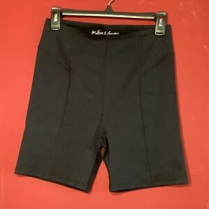 FOR LOVE & LEMONS Dani L Black Biker-Yoga-Exercise Shorts High Waist Stretch